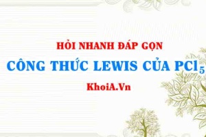 Công thức Lewis của PCl5 (phosphorus pentachloride lewis structure)